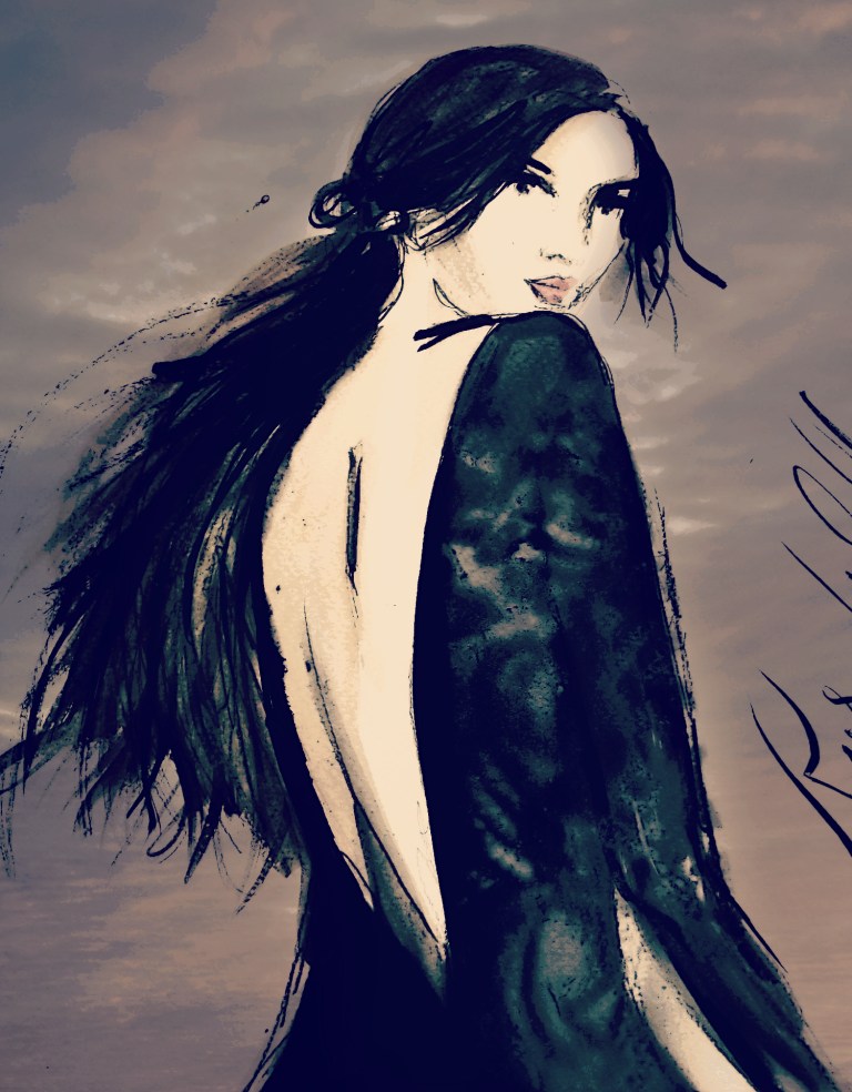 Bill blass lace dress